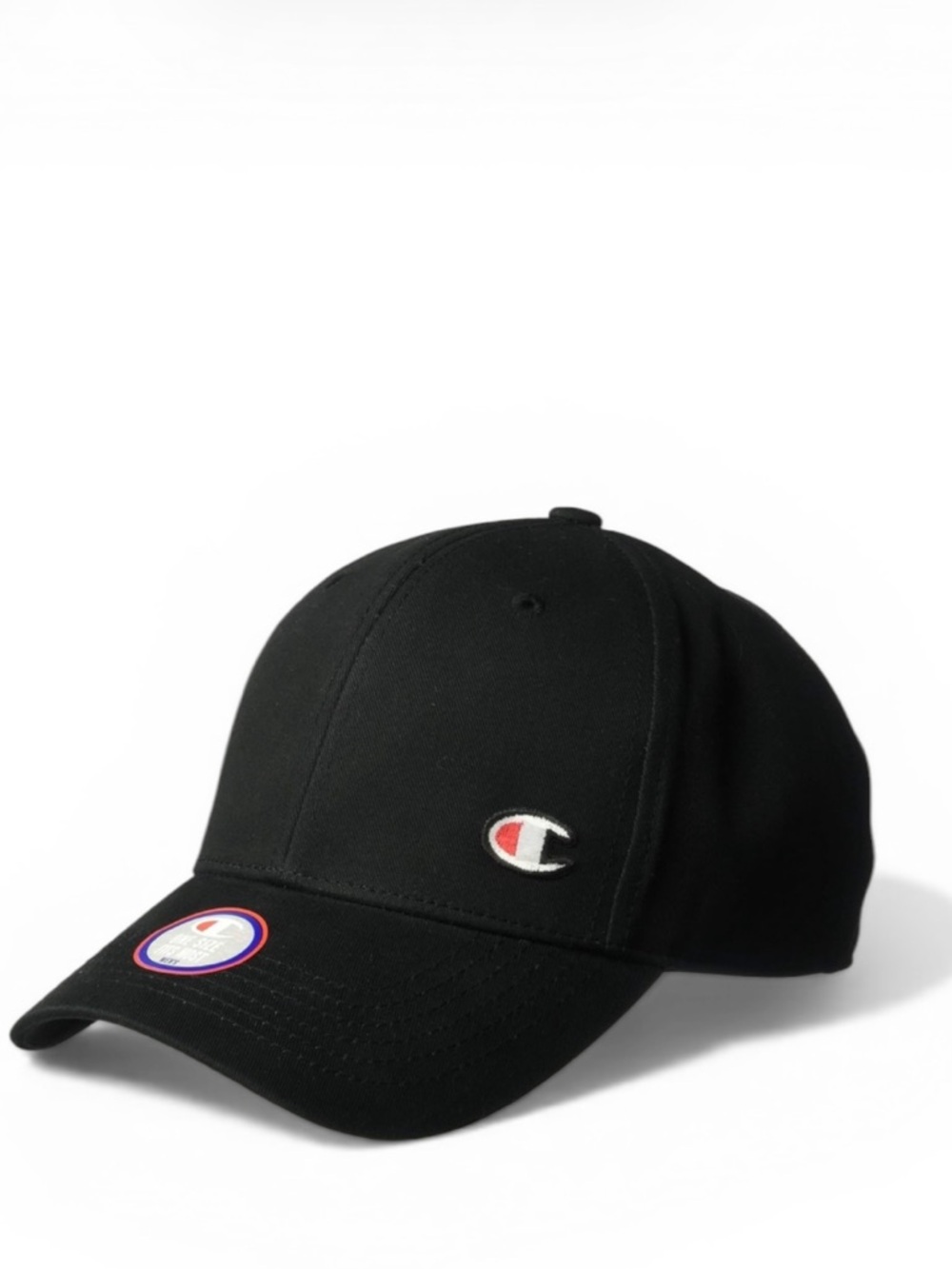 CHAMPION men’s Classic Black Cap (Discounted Because Of Missing Hang Tag)